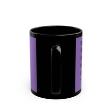 Purple Lightning Bolt Black Mug – Bold Graphic Coffee Cup (11oz & 15oz)