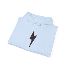 Electric Smile Hoodie — Blue Lightning Smiley Graphic Sweatshirt