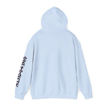 Lightning Bolt Hoodie — Minimal Graphic Pullover with Sleeve 'One Society' Text