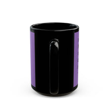 Purple Lightning Bolt Black Mug – Bold Graphic Coffee Cup (11oz & 15oz)