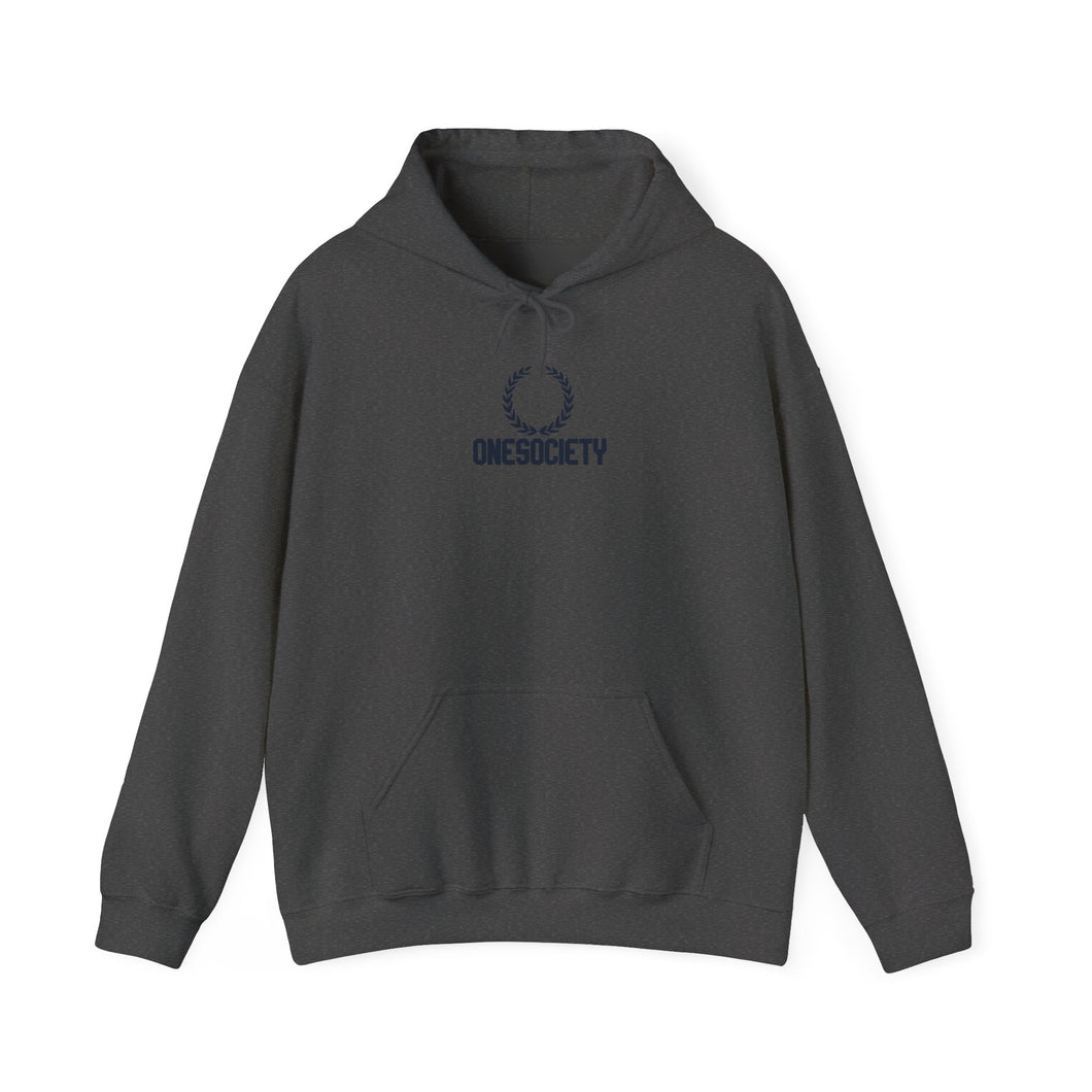 Onesociety Laurel Logo Hoodie — Minimal Crest Graphic Pullover