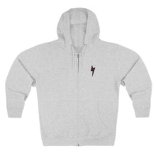 Bolt Smile Zip Hoodie — Electric Smile Graphic Zip-Up Hoodie